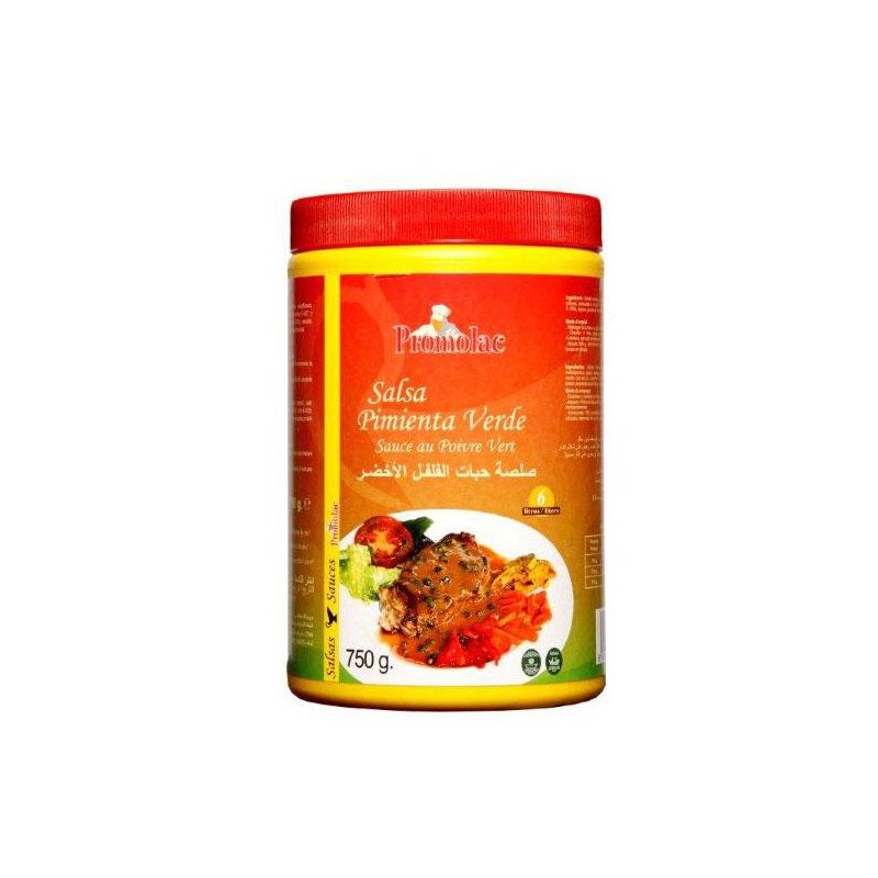 SALSA PROMOLAC PIMIENTA VERDE 750 GR