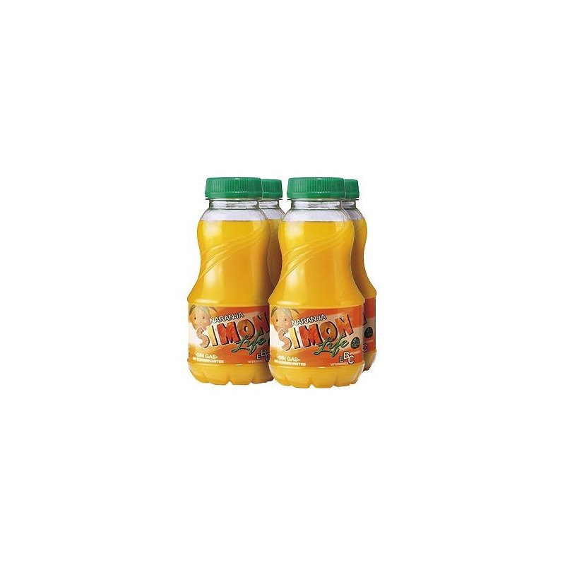 SIMON LIFE NARANJA PET. 20 CL PK-4