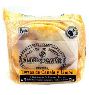 TORTAS A.GAVIÑO CANELA-LIMON 6 UN.180 GR