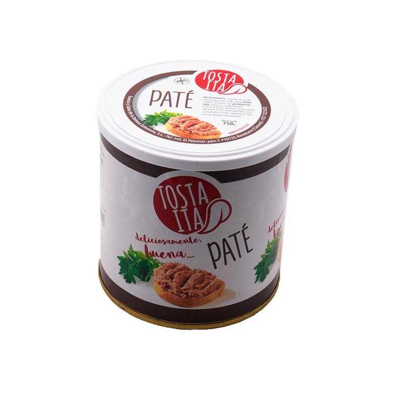 PATE TOSTAITA CERDO LATA 750 GR