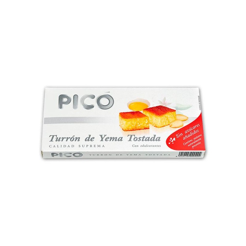 TURRON PICO YEMA TOSTADA S/AZ SUPR.200GR