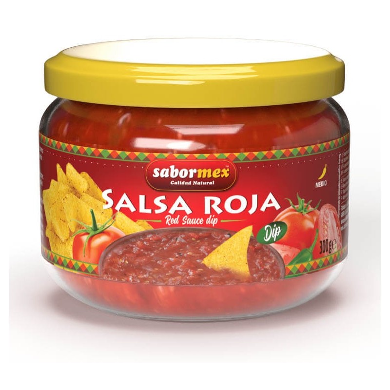 SALSA DIP SABORMEX MEXIC. ROJA BT. 300GR