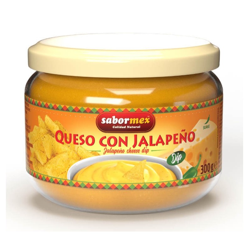 SALSA DIP SABORMEX QUESO C/JALAP BT 300GR