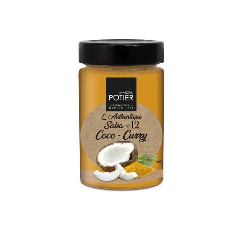 SALSA POTIER COCO-CURRY N.12 TARRO 180GR