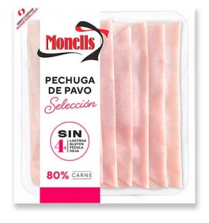 PECHUGA MONELLS PAVO SELECCIÓN LONCHAS 140G