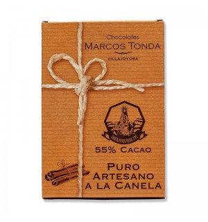 CHOCOLATE PURO ARTESANO 55% A LA CANELA MARCOS TONDA 200G