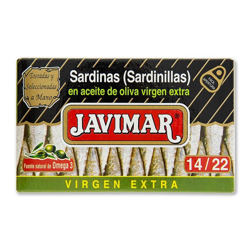 SARDINILLA JAVIMAR ACEITE OLIVA VIRGEN EXTRA 14/22 125g