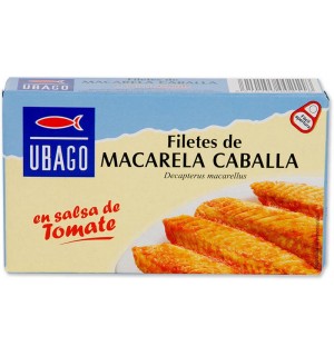 FILETES DE CABALLA UBAGO EN SALSA DE TOMATE 85 GR