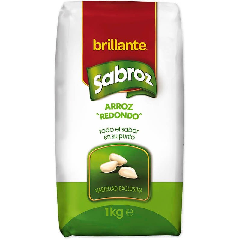 ARROZ BRILLANTE SABROZ REDONDO 1 KG
