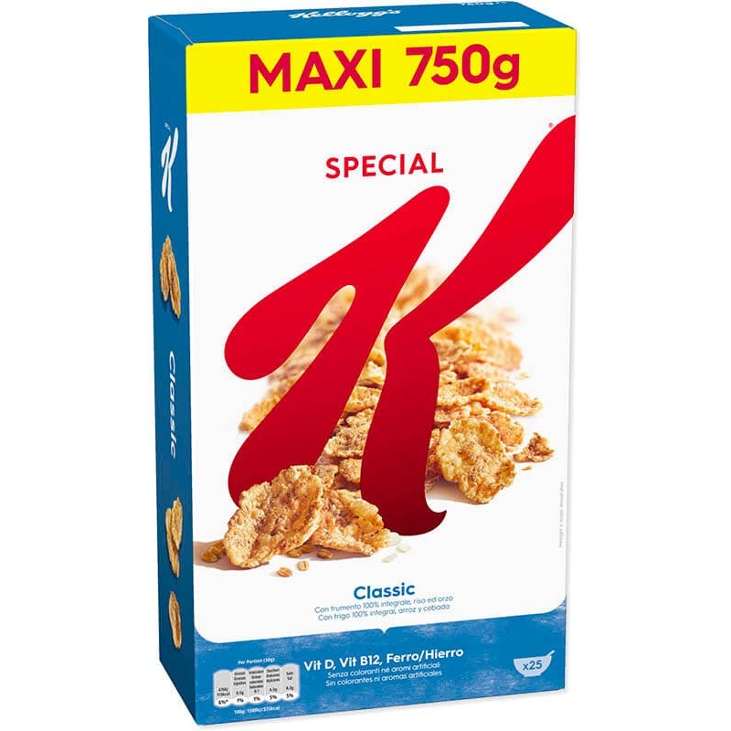 Comprar Cereales Kellogs Special K 750gr Hostelería y Particulares