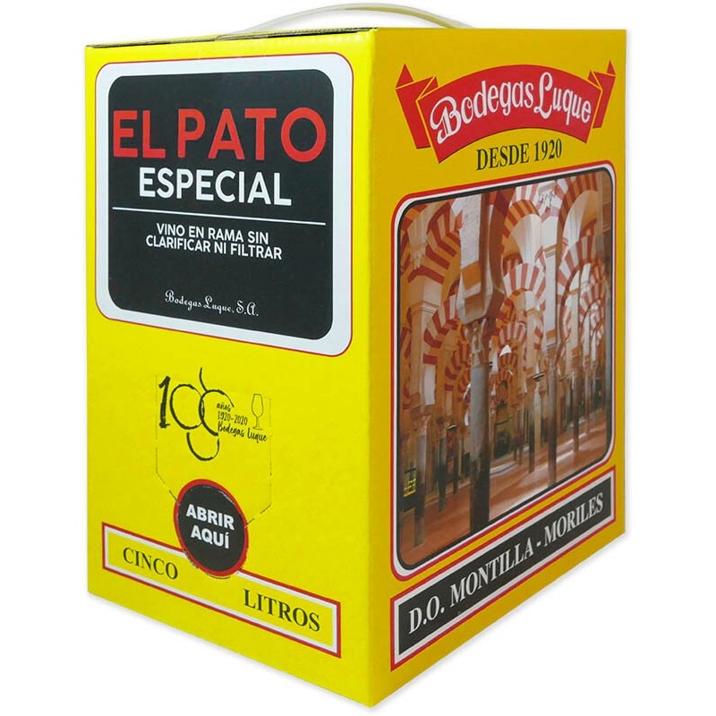 VINO FINO EL PATO ESPECIAL RAMA BAG 5 L