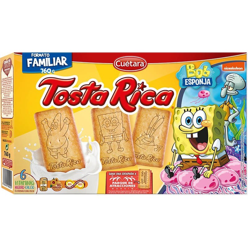 GALLETAS CUETARA TOSTA RICA 870 GR