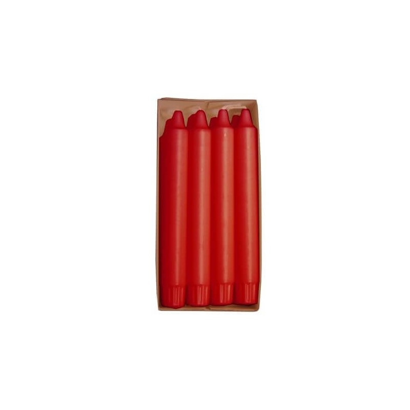 VELA PAPSTAR ROJA CORONA 24*200MM 8 UN