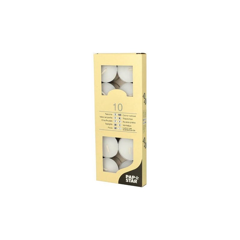 VELA PAPSTAR LAMPARILLA 39*15 MM 10 UN