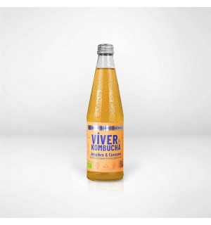 KOMBUCHA VIVER CURCUMA-JENGIBRE BOTELLA 330ML