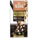CHOCOLATE TRAPA 0% AZUCAR NOIR 80% ALMENDRA 100G