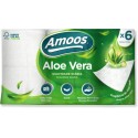 PAPEL HIGIENICO AMOOS ALOE DECO 3 CAPAS 6 UNIDADES