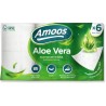 PAPEL HIGIENICO AMOOS ALOE DECO 3 CAPAS 6 UNIDADES