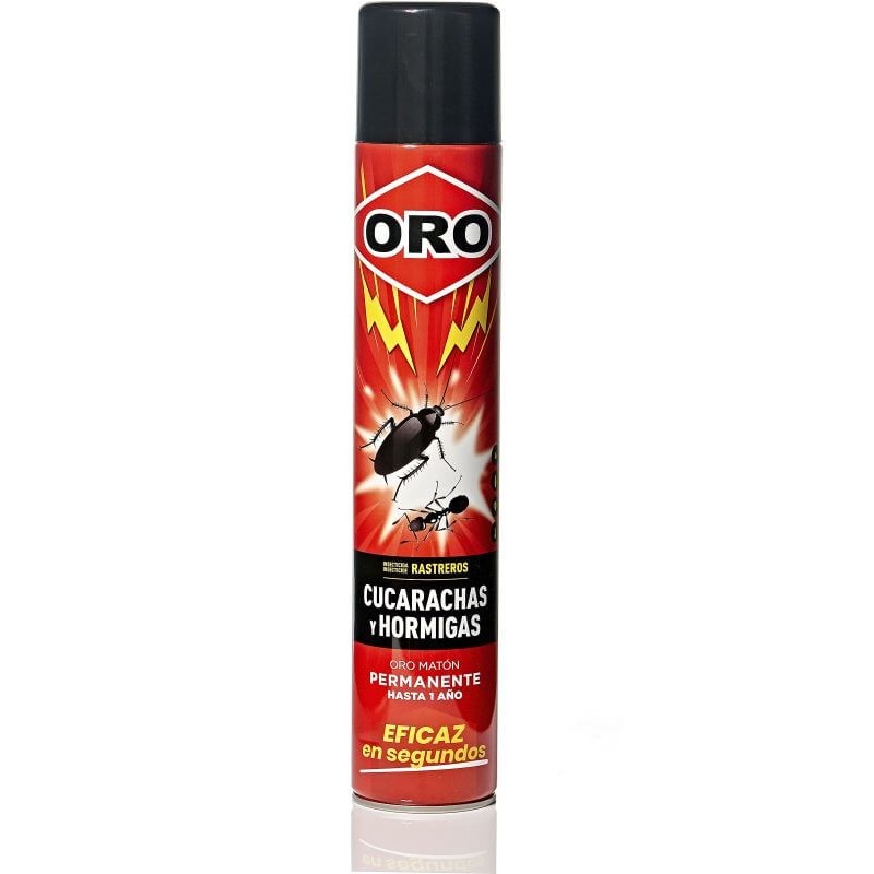 INSECTICIDA ORO CUCARACHAS Y HORMIGAS PERMANENTE 750ML