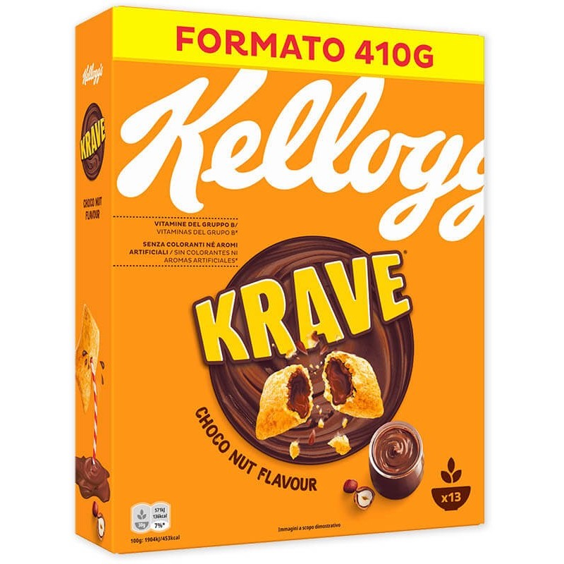 KELLOGG'S KRAVE CHOCO NUT 410 GR