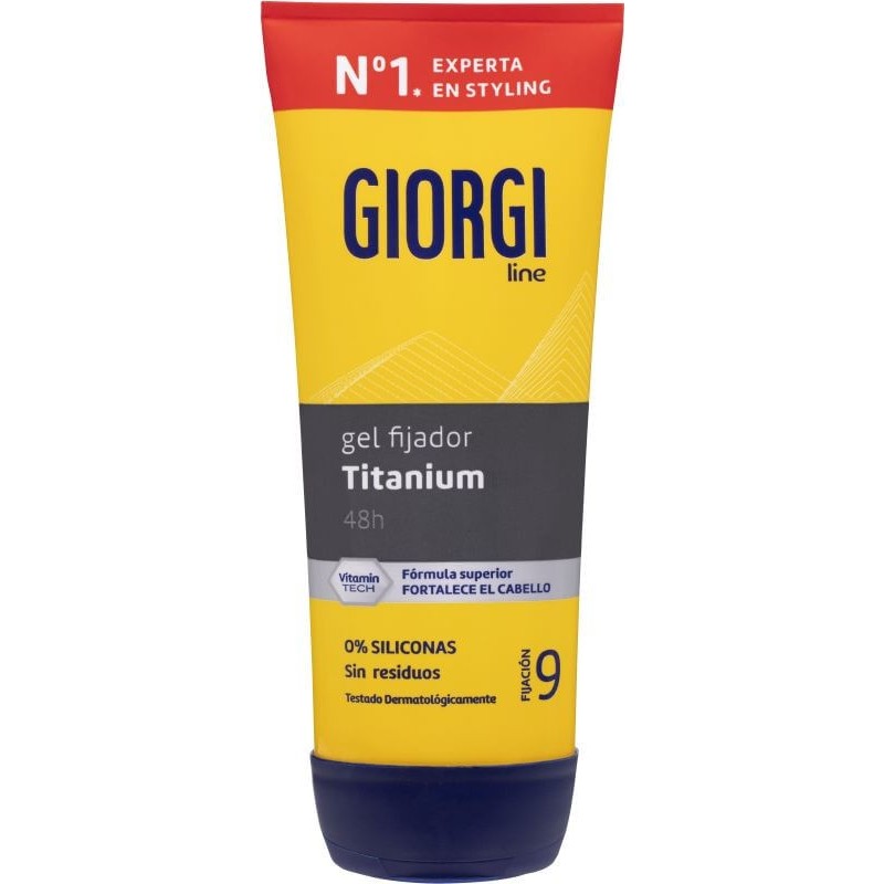 GEL FIJADOR GIORGI TITANIUM FIJACION 9 170 ML