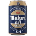 CERVEZA MAHOU 0.0 TOSTADA LATA 33 CL