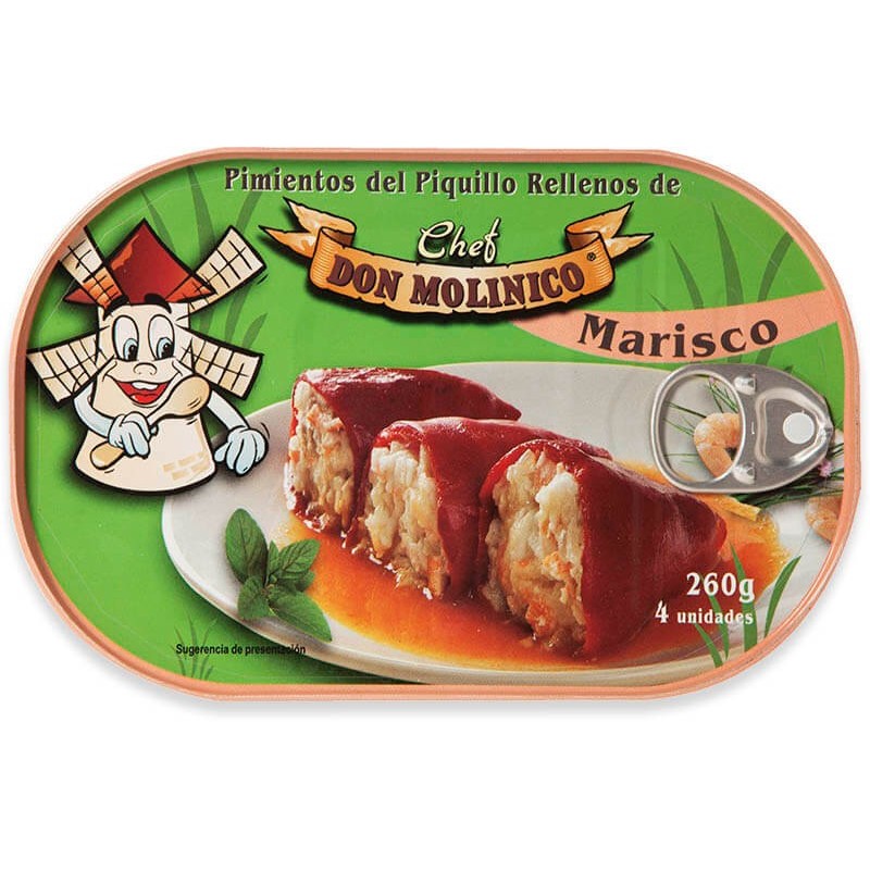 PIMIENTOS DEL PIQUILLO DON MOLINICO RELLENOS MARISCO 260GR