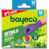 GUANTE BAYECO NITRILO MORADO TALLA M 20 UNIDADES