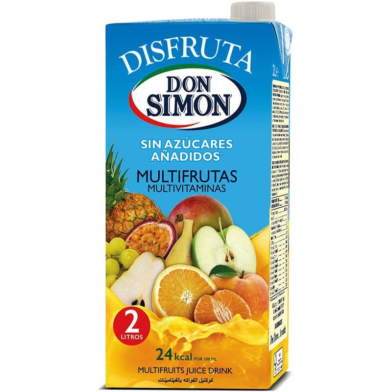 DISFRUTA DON SIMON MULTIFRUTAS BRIK 2 L