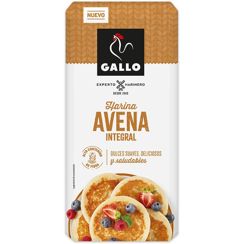 HARINA DE AVENA INTEGRAL GALLO 500 GR