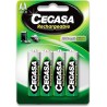 PILAS CEGASA AA HR6 RECARGABLES 2100 MAH PACK 4