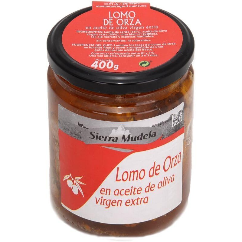 LOMO DE ORZA EN ACEITE DE OLIVA VIRGEN EXTRA SIERRA MUDELA 400 GR