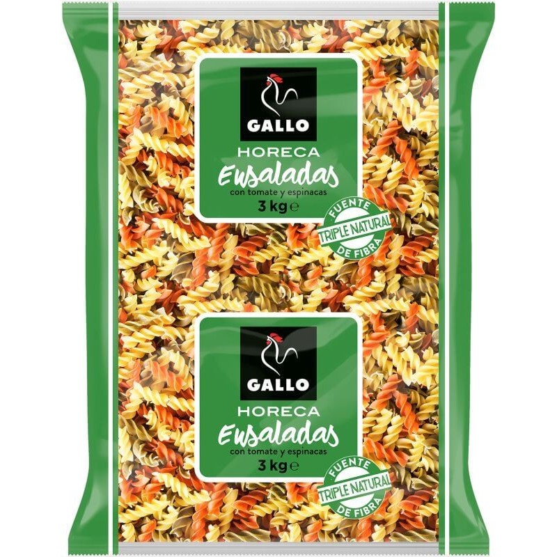 HELICES TRICOLOR CON VEGETALES GALLO 3 KG