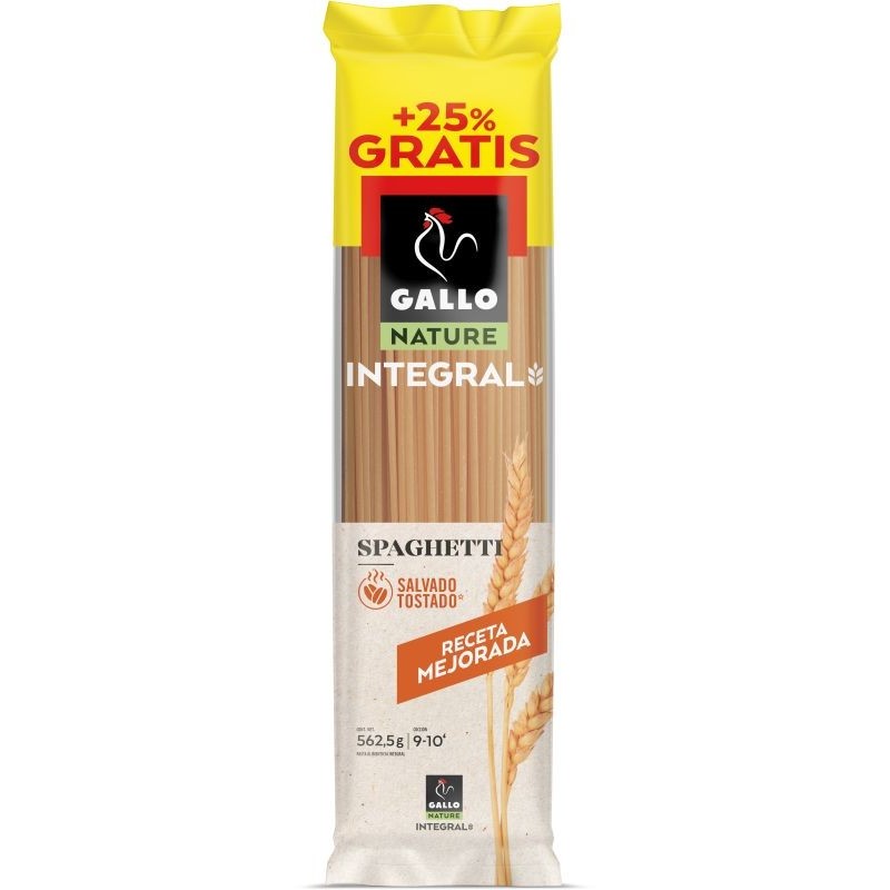 SPAGHETTI RICOS EN FIBRA GALLO 450 GR +25 % GRATIS