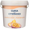 YOGUR CLESA CREMOSO MELOCOTÓN Y MARACUYÁ CUBO 900 GR