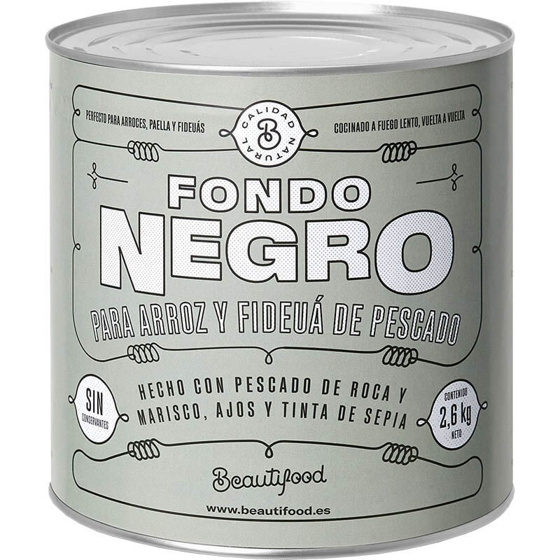 FONDO BEAUTIFOOD NEGRO LATA 2.6 KG
