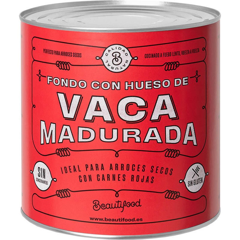 FONDO BEAUTIFOOD HUESO DE VACA MADURADO LATA 2.6KG