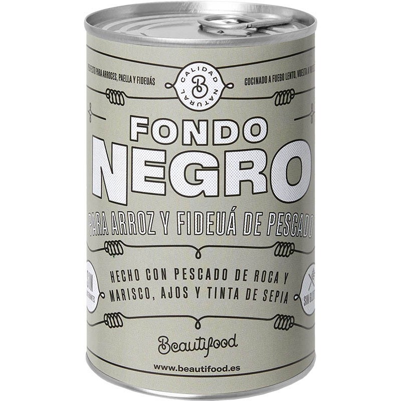 FONDO BEAUTIFOOD NEGRO LATA 400 GR