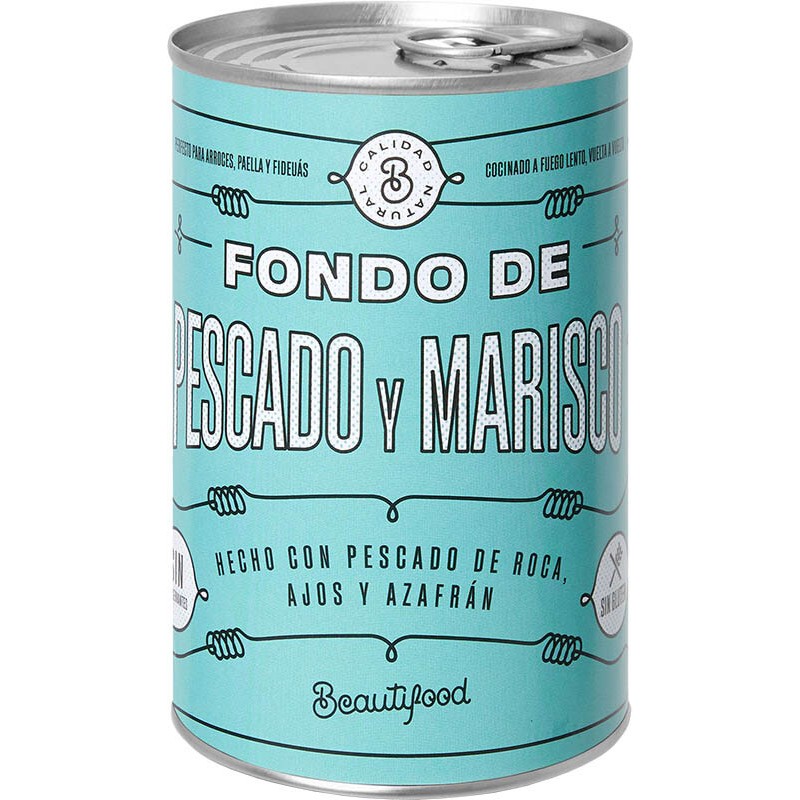FONDO BEAUTIFOOD PESCADO-MARISCO LATA 400 GR