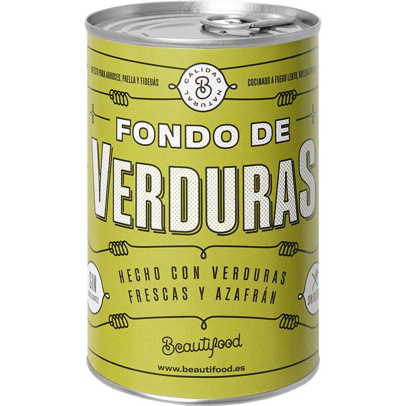 FONDO BEAUTIFOOD VERDURAS LATA 400 GR