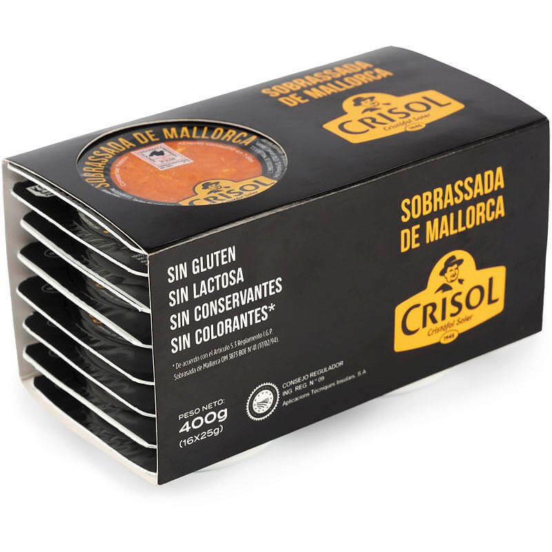 SOBRASADA CRISOL PORCIONES 25 GR PACK 16
