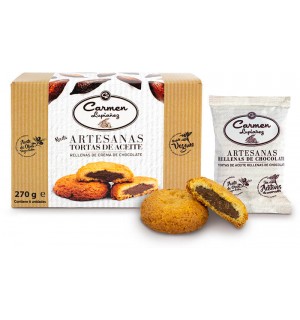 TORTA ACEITE CARMEN LUPIAÑEZ RELLLENAS DE CHOCO 270 GR