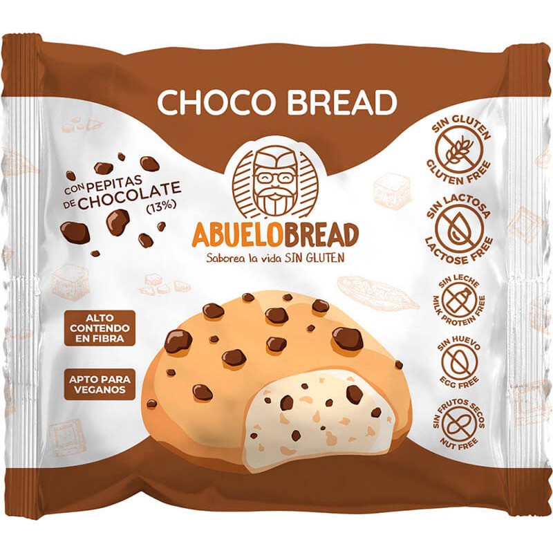 BOLLITO ABUELO BREAD CHOCO BREAD SIN GLUTEN.60GR