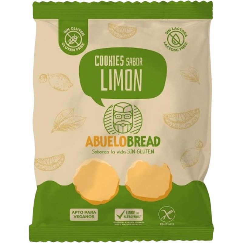 MINI COOKIES ABUELO BREAD LIMON SIN GLUTEN.150G