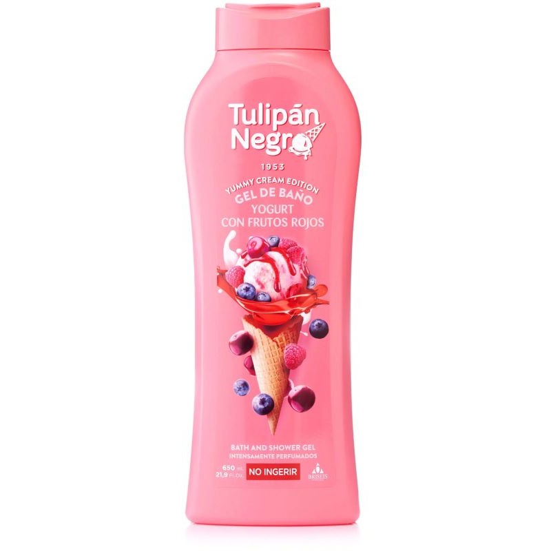 GEL TULIPAN NEGRO YOG.FRUTOS ROJOS 650 ML