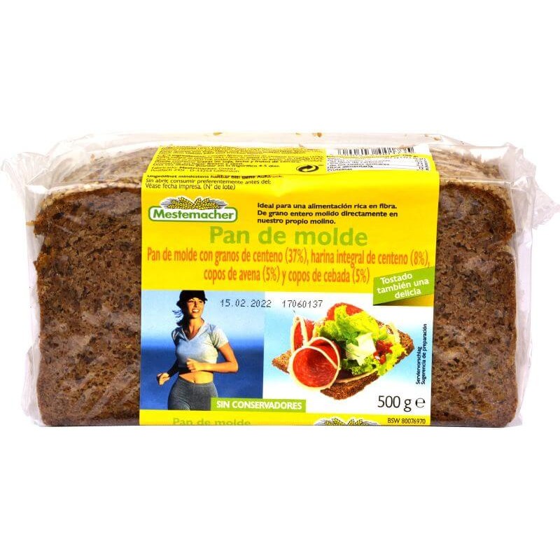 PAN INTEGRAL DE CENTENO CON CEREALES 500G