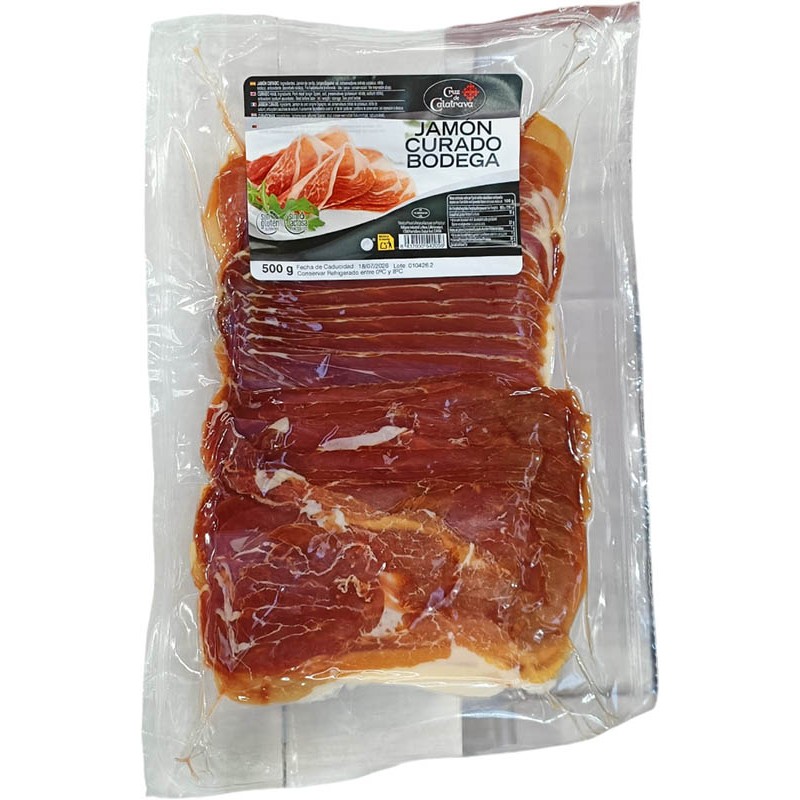JAMON SERRANO CALATRAVA LONCHAS 500 GR