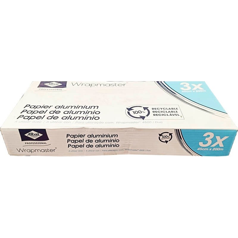 PAPEL ALUMINIO ALBAL PROF.WR.45*200 3REC