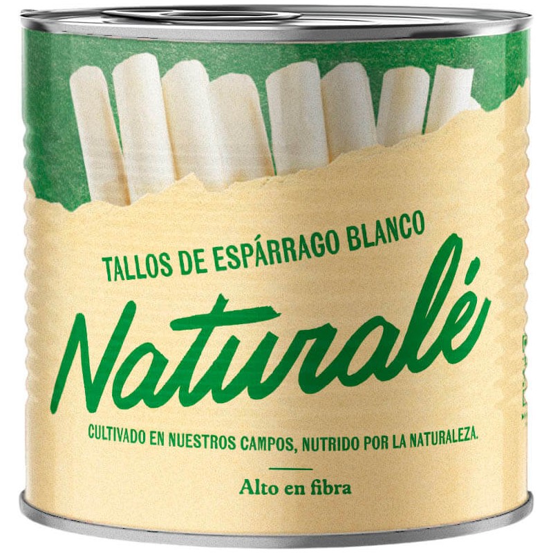 TALLOS DE ESPARRAGOS BLANCOS NATURALE LATA 2.5 KG