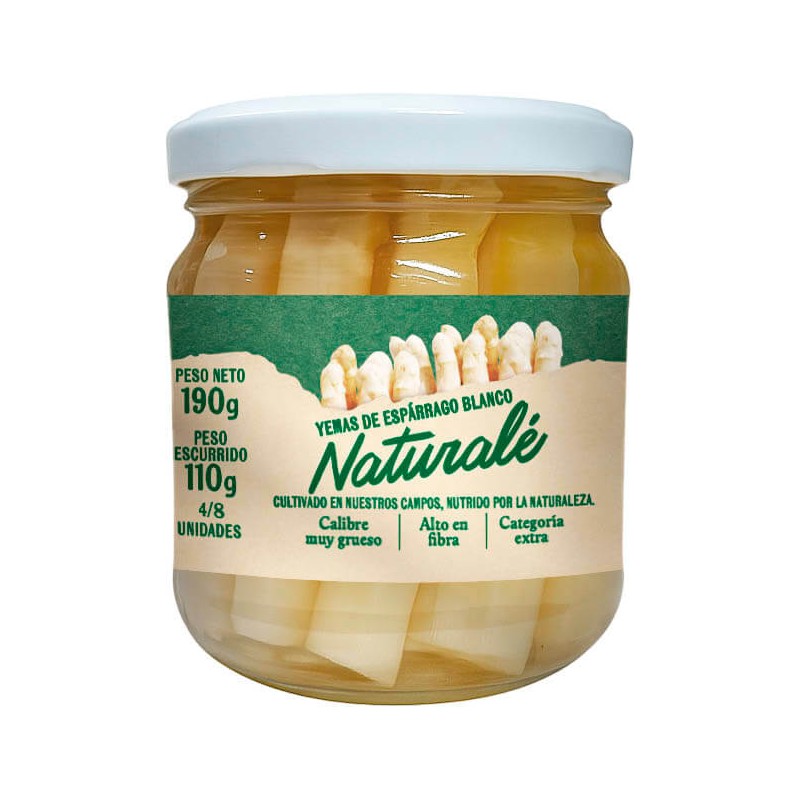 TALLOS DE ESPARRAGOS BLANCOS NATURALE LATA 2.5 KG